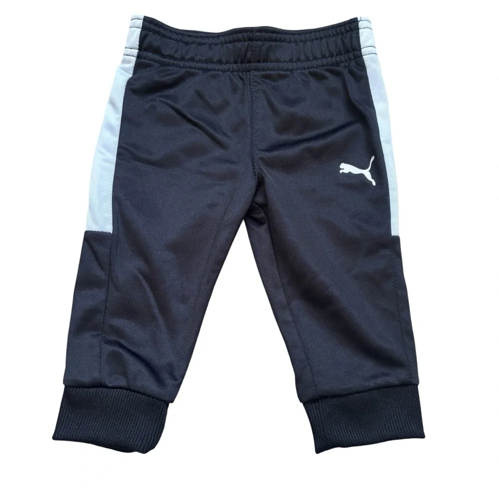 Puma Baby Boy Black & White Track Suit / Pants and Zip Up Jacket 3-6 Months - Picture 2 of 10
